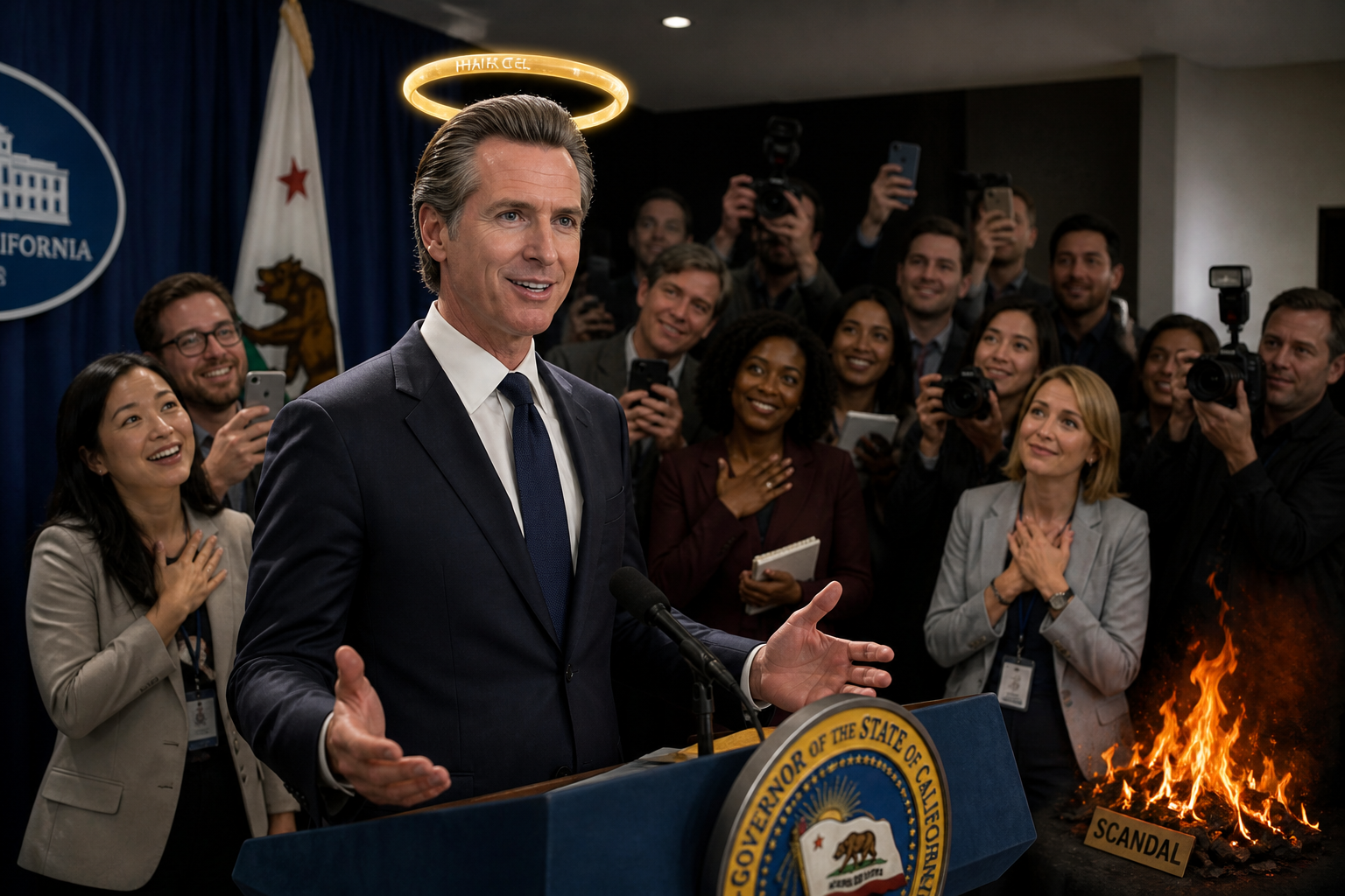 Media Agrees To Judge Gavin Newsom By Content Of His Character, Just As Soon As They Finish Admiring His Jawline