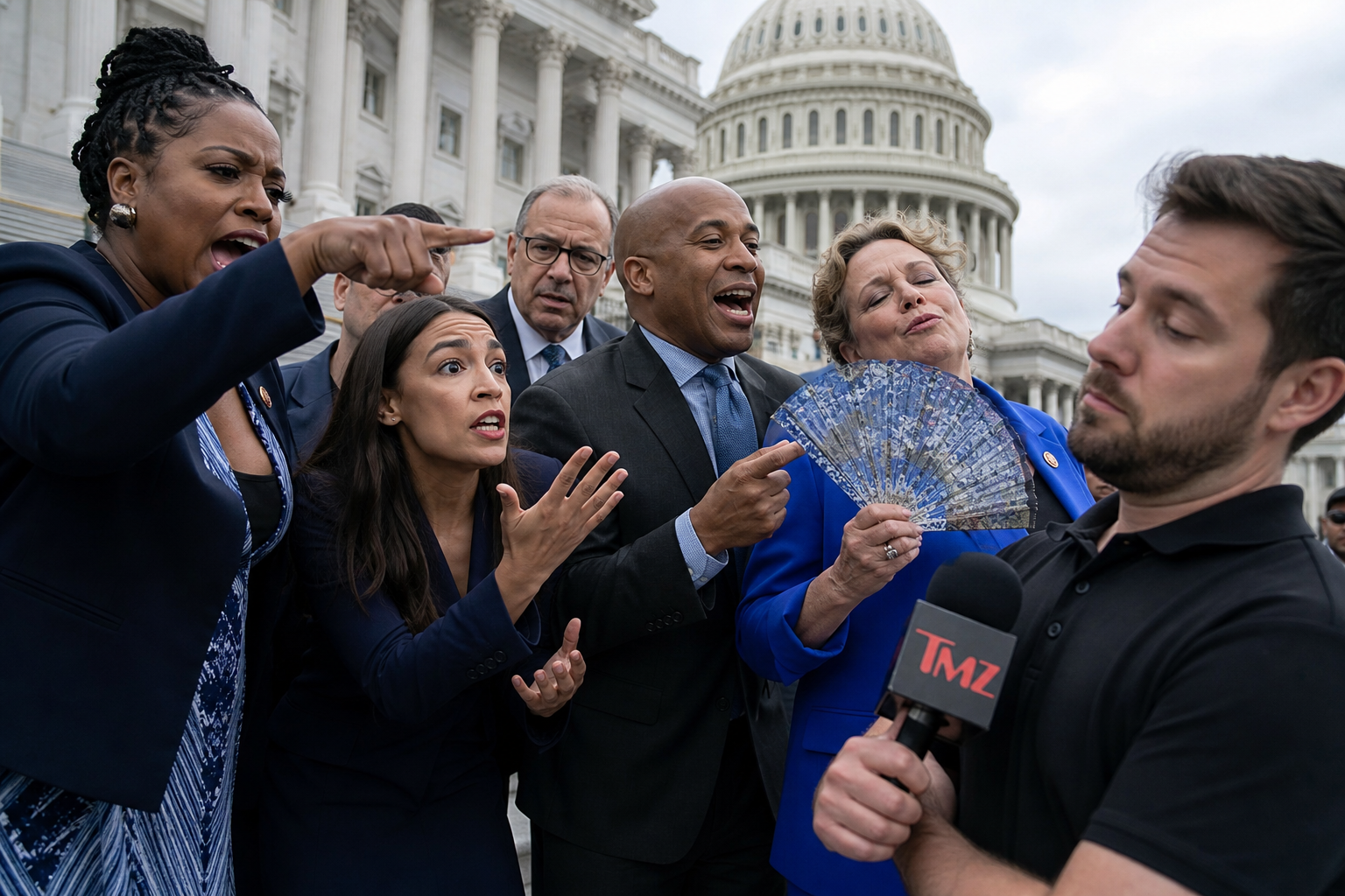 Democrats Thrilled As TMZ Arrival Promises Kardashian-Level Coverage Of Their Feelings