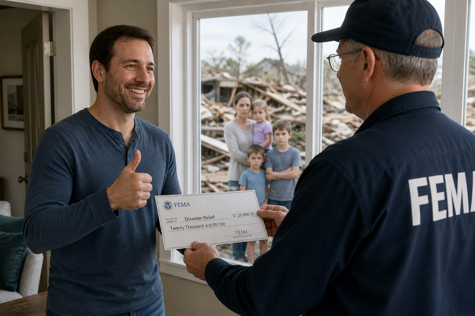 FEMA Deems Man With Intact Roof Higher Priority For Aid After Discovering His Flawless Land Acknowledgment
