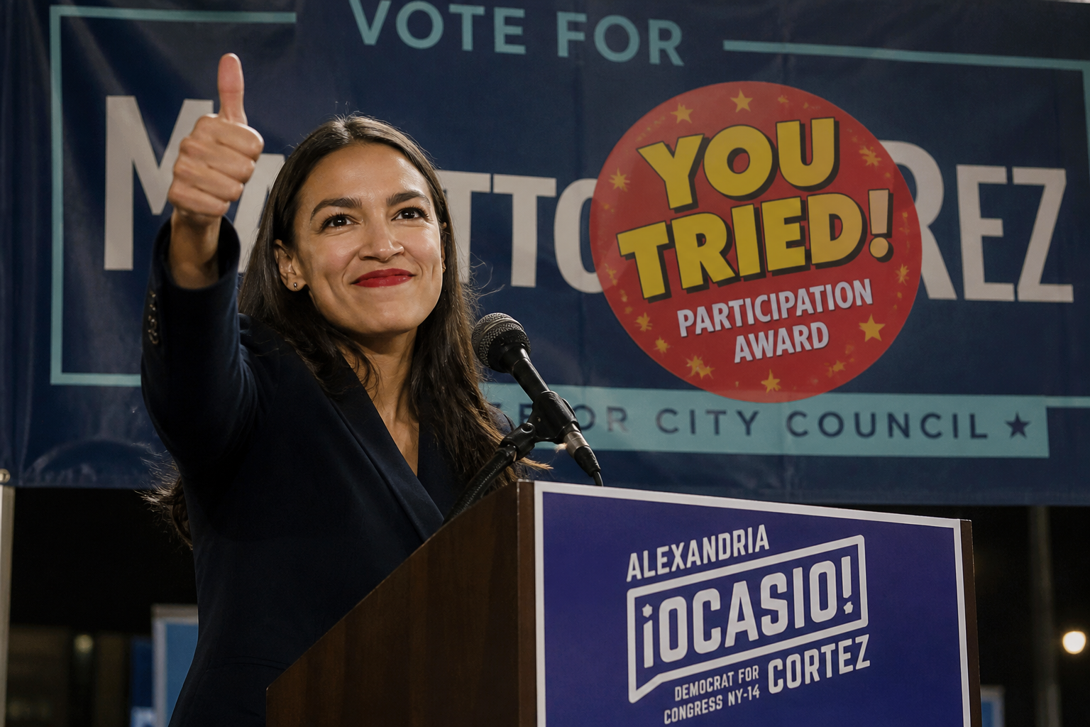 AOC Unveils Bold 'Post-Win' Strategy By Endorsing Candidate Who Lost By 82 Points