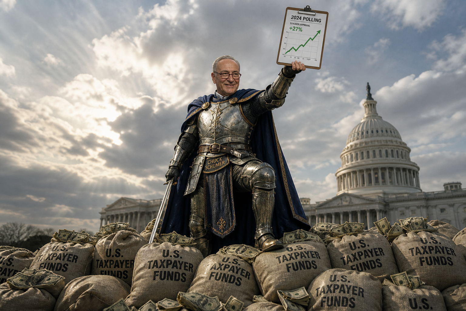 Schumer Saves Democracy By Ensuring Taxpayers Can Still Fund His Pollsters
