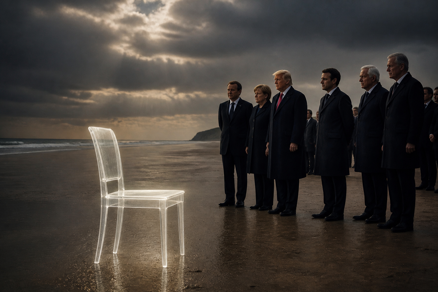 Media Praises Biden’s Use Of Advanced Invisible Chair During D-Day Ceremony